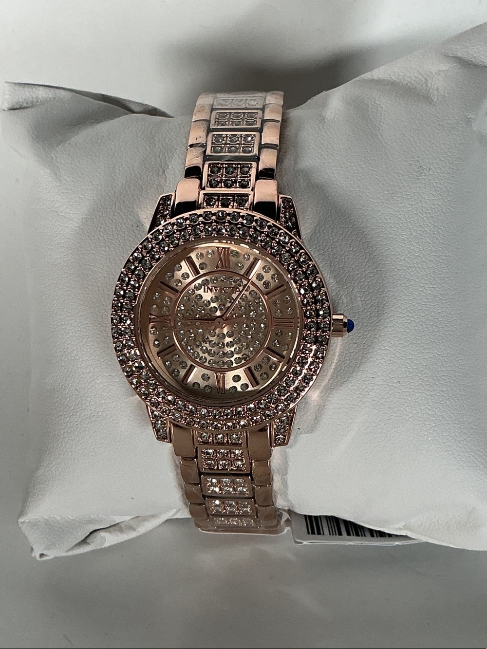 Invicta Rose Gold Crystal Accent Ladies Bracelet Watch 69426